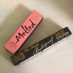 Too Faced Full Size Lipstick and Eyeliner
